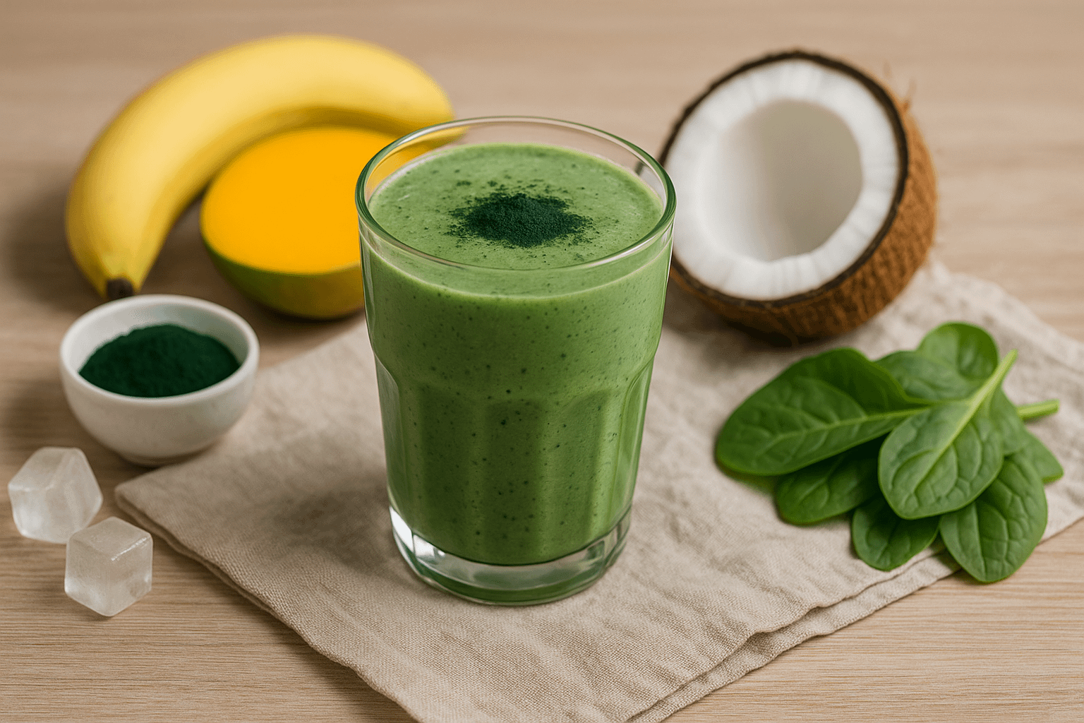 Smoothie à la spiruline : tout ce qu’il faut savoir